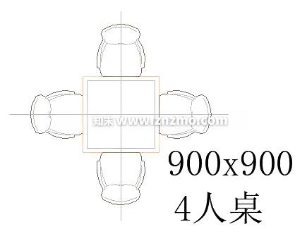 餐桌cad施工图下载【ID:178695157】