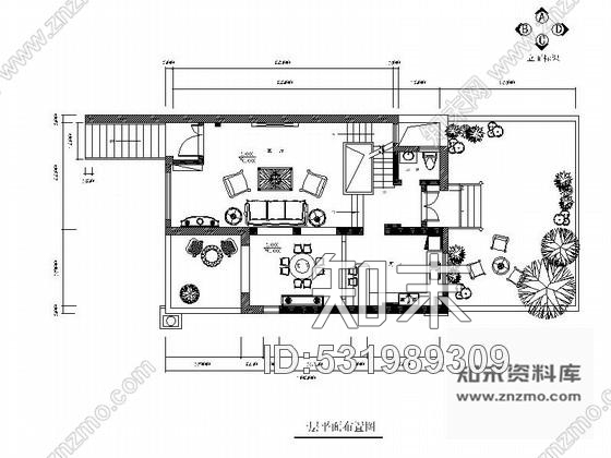 施工图重庆三层双拼别墅室内装修图cad施工图下载【ID:531989309】