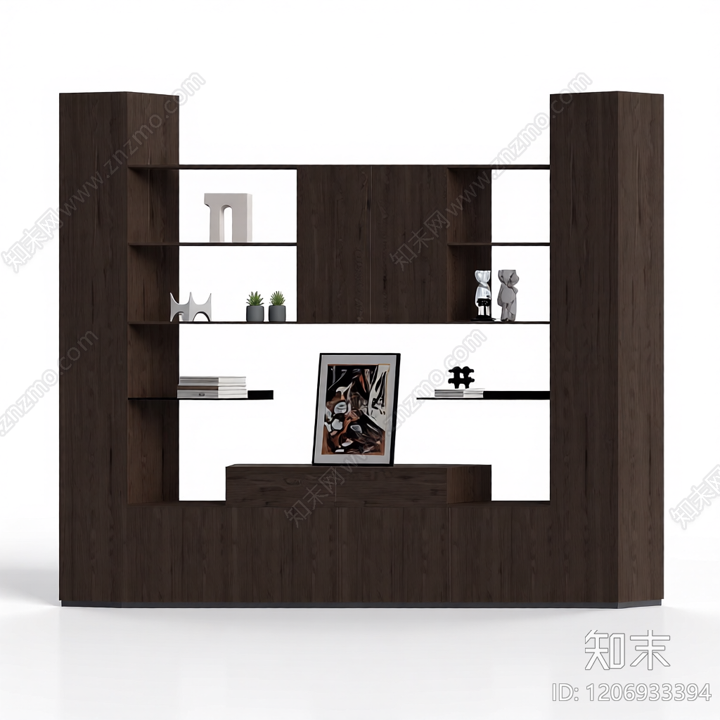 电视墙组合柜3D模型下载【ID:1206933394】