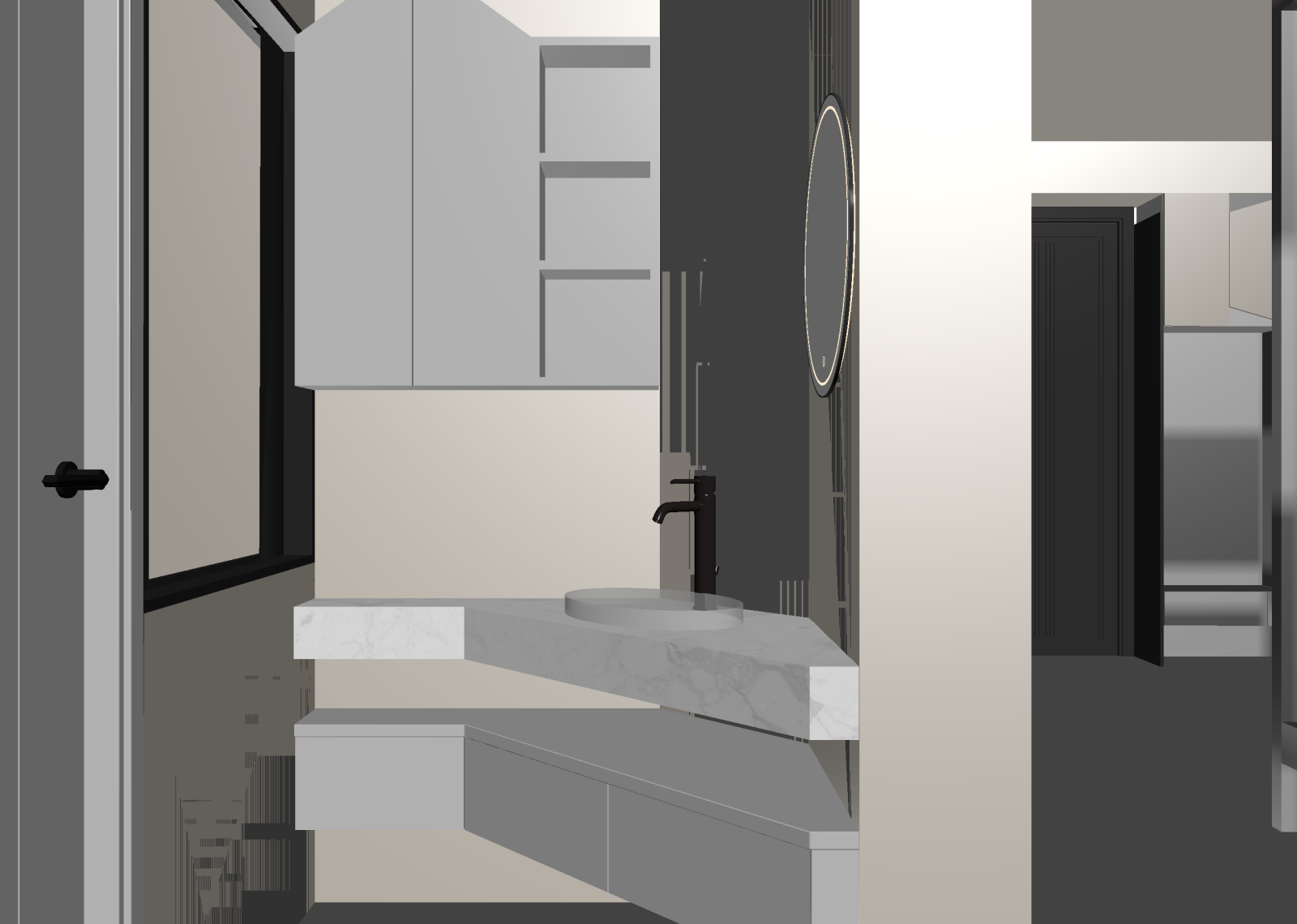 现代卫生间3D模型下载【ID:1215100943】