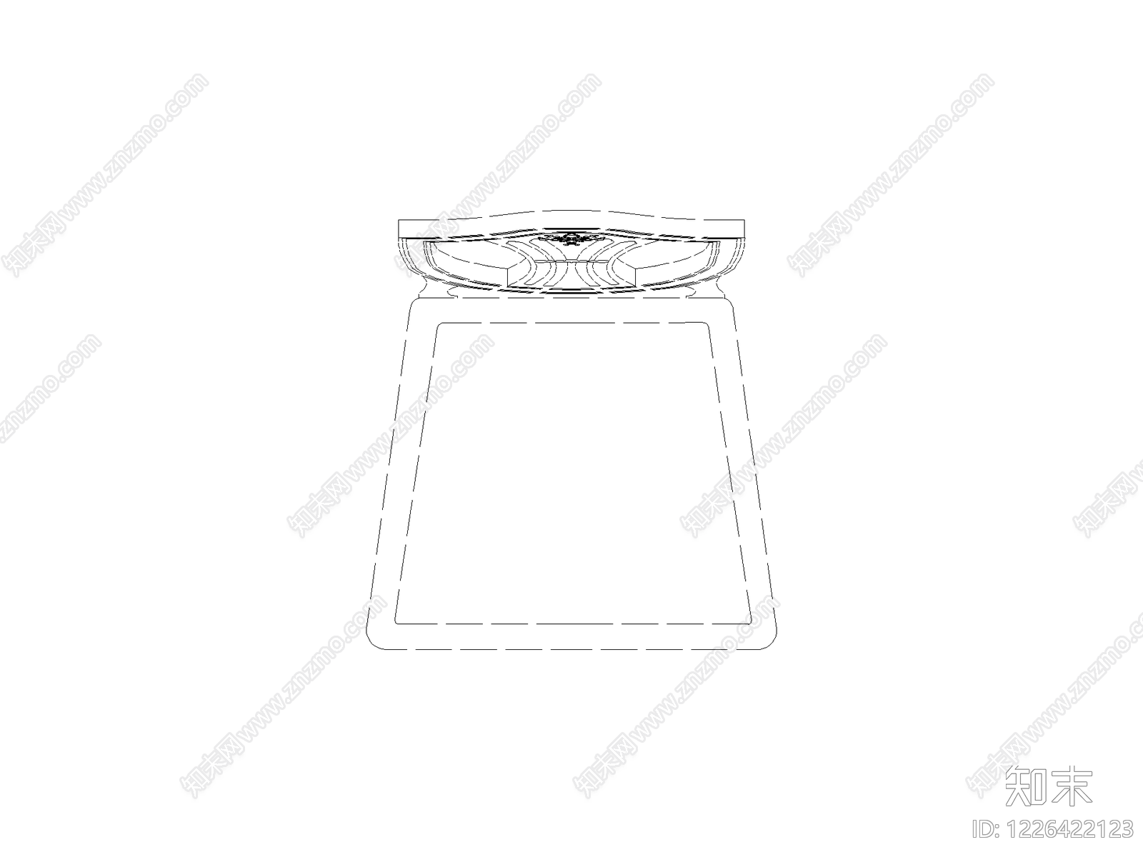 椅子cad施工图下载【ID:1226422123】