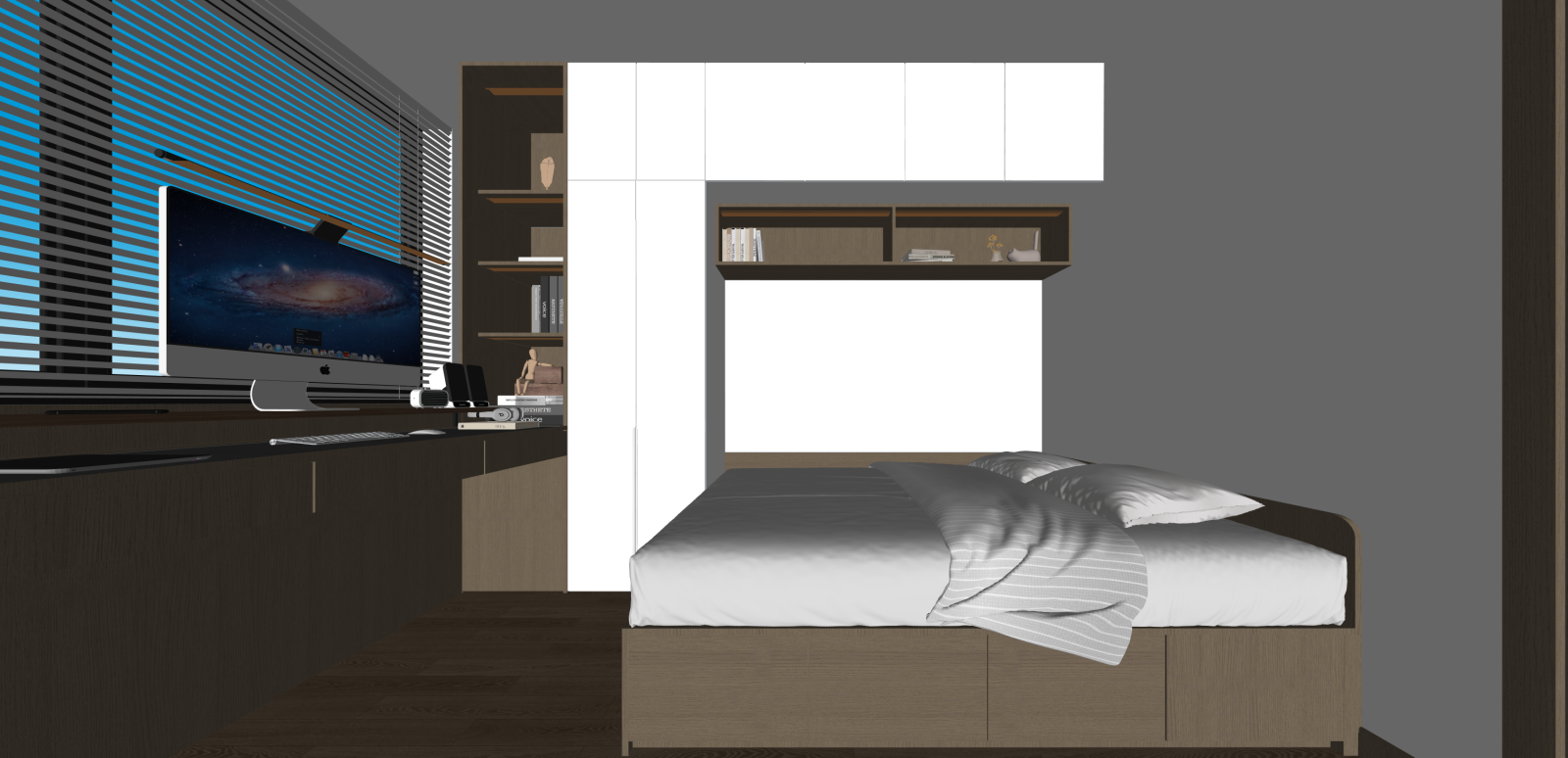 次卧SU模型下载【ID:1216050165】