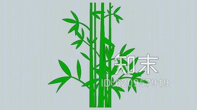 竹子2D分离洁净巴布树植物AgCIISU模型下载【ID:620957919】