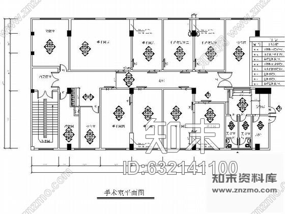 施工图某医院门诊外科手术室装修图cad施工图下载【ID:632141100】