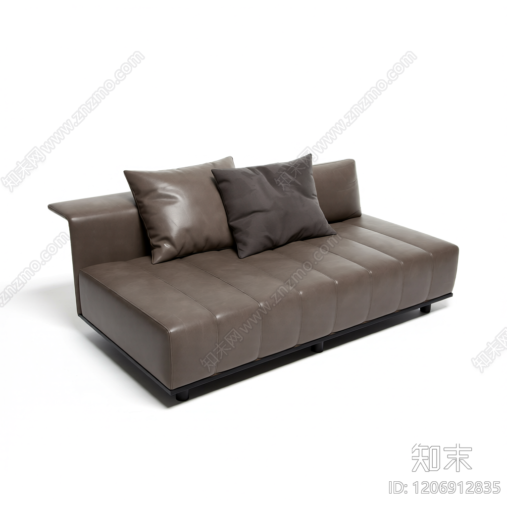 灰色模块化沙发3D模型下载【ID:1206912835】