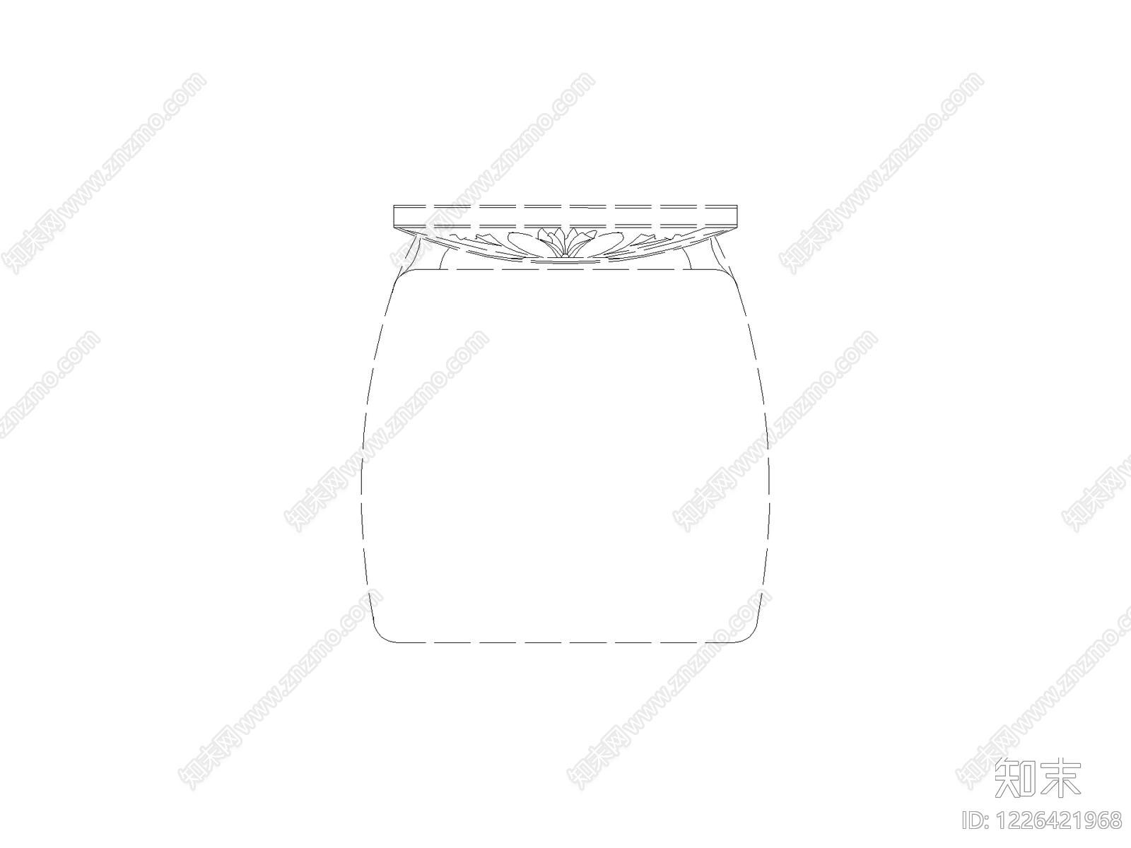檐口装饰构件cad施工图下载【ID:1226421968】