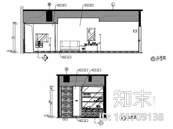 [重庆]国际大厦现代公寓样板房装修图（含示意图）cad施工图下载【ID:161709138】
