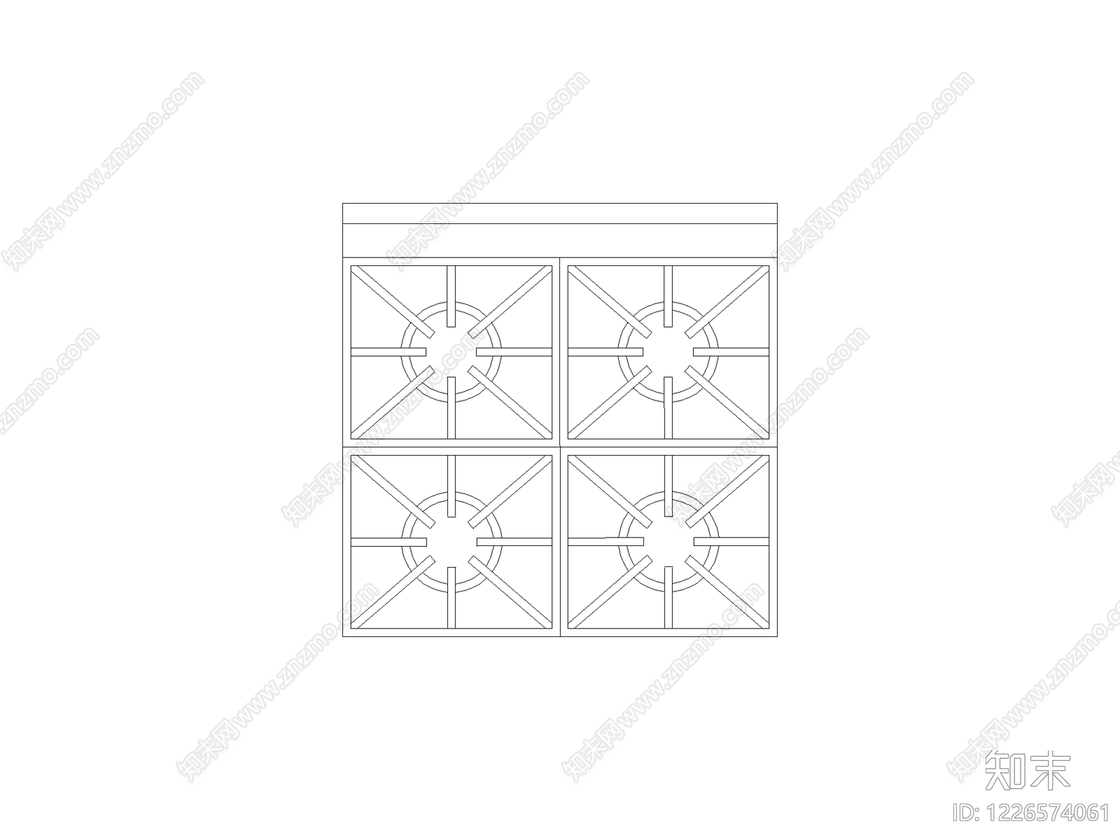 现代厨房设施CAD图纸
