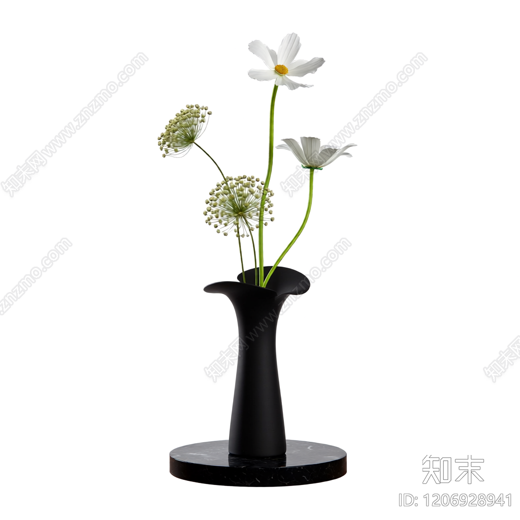 花瓶插花装饰品3D模型下载【ID:1206928941】