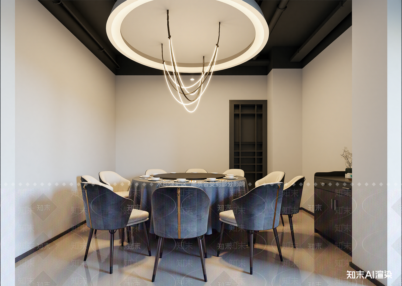 现代包厢3D模型下载【ID:1214986746】