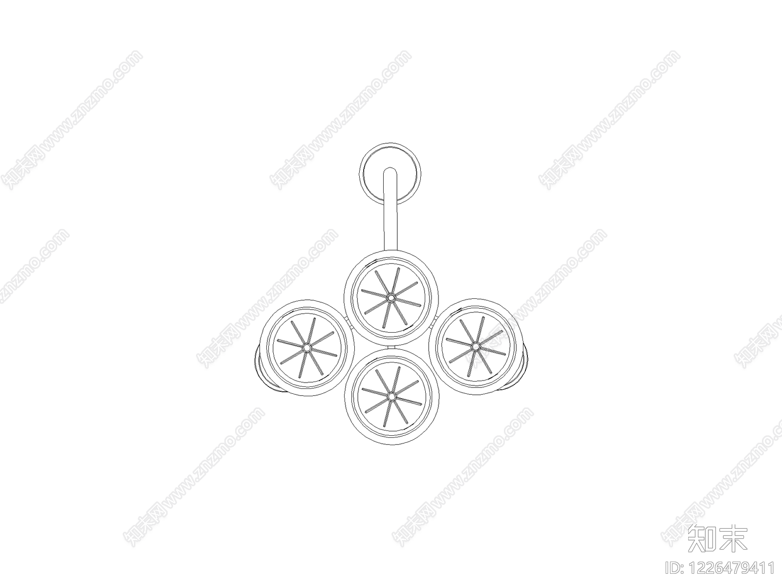 灯具图块cad施工图下载【ID:1226479411】