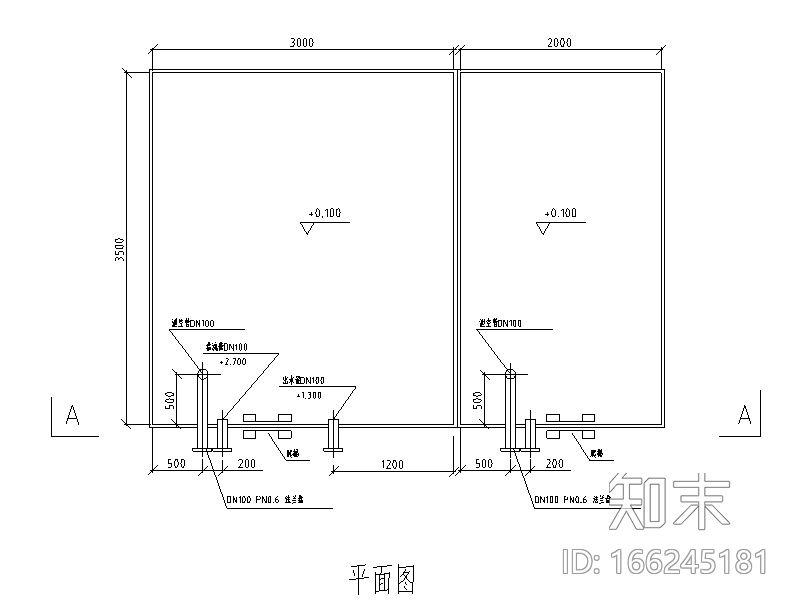 [北京]办公楼中水回用水处理施工图设计cad施工图下载【ID:166245181】