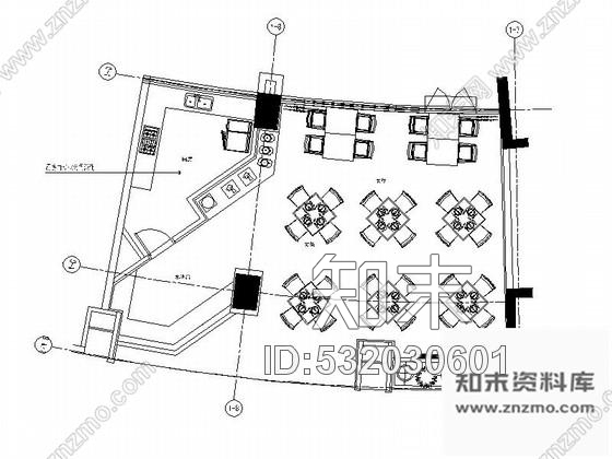 施工图重庆中式风格四星级酒店餐厅装修图cad施工图下载【ID:532030601】