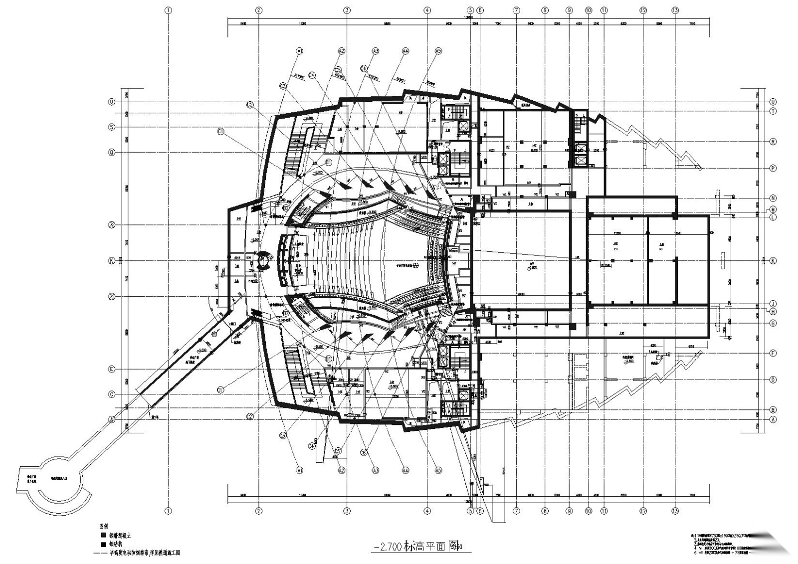 [浙江]温州大剧院建筑工程项目最终版施工图施工图下载【ID:160725191】