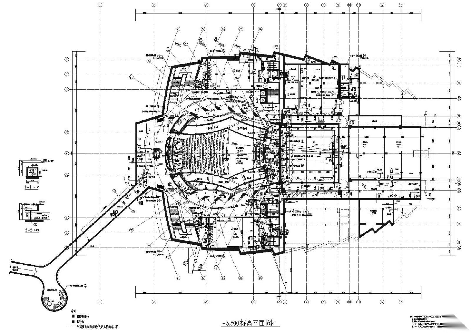 [浙江]温州大剧院建筑工程项目最终版施工图施工图下载【ID:160725191】