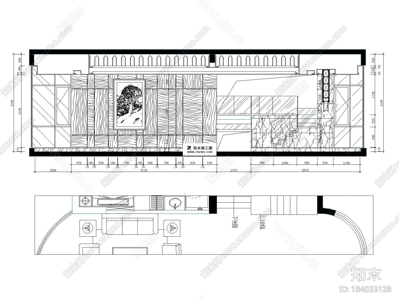 西安怡宝花园别墅CAD施工图下载施工图下载【ID:184033128】