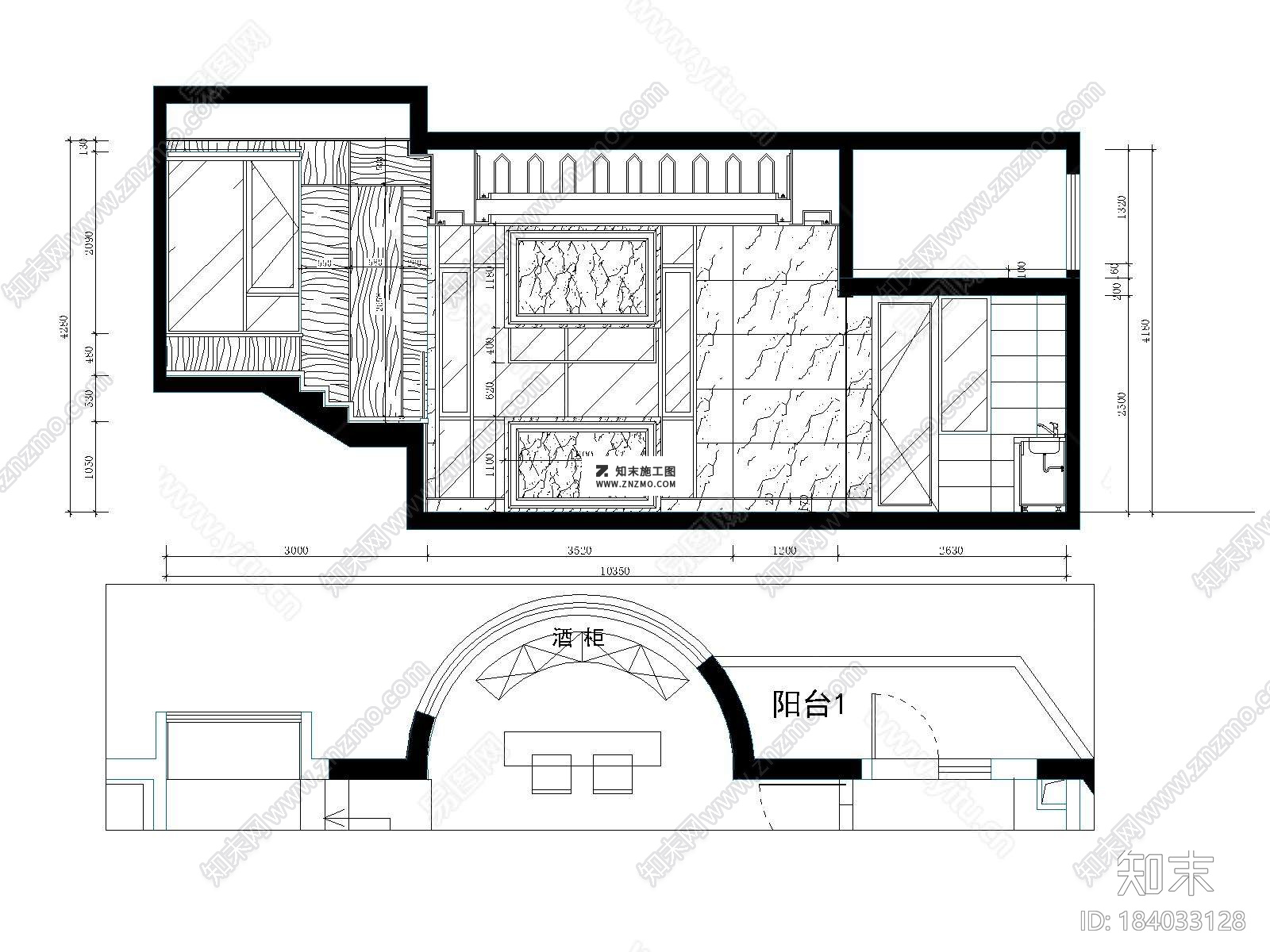 西安怡宝花园别墅CAD施工图下载施工图下载【ID:184033128】