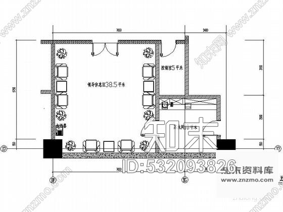 施工图领导休息区室内装修图施工图下载【ID:532093826】