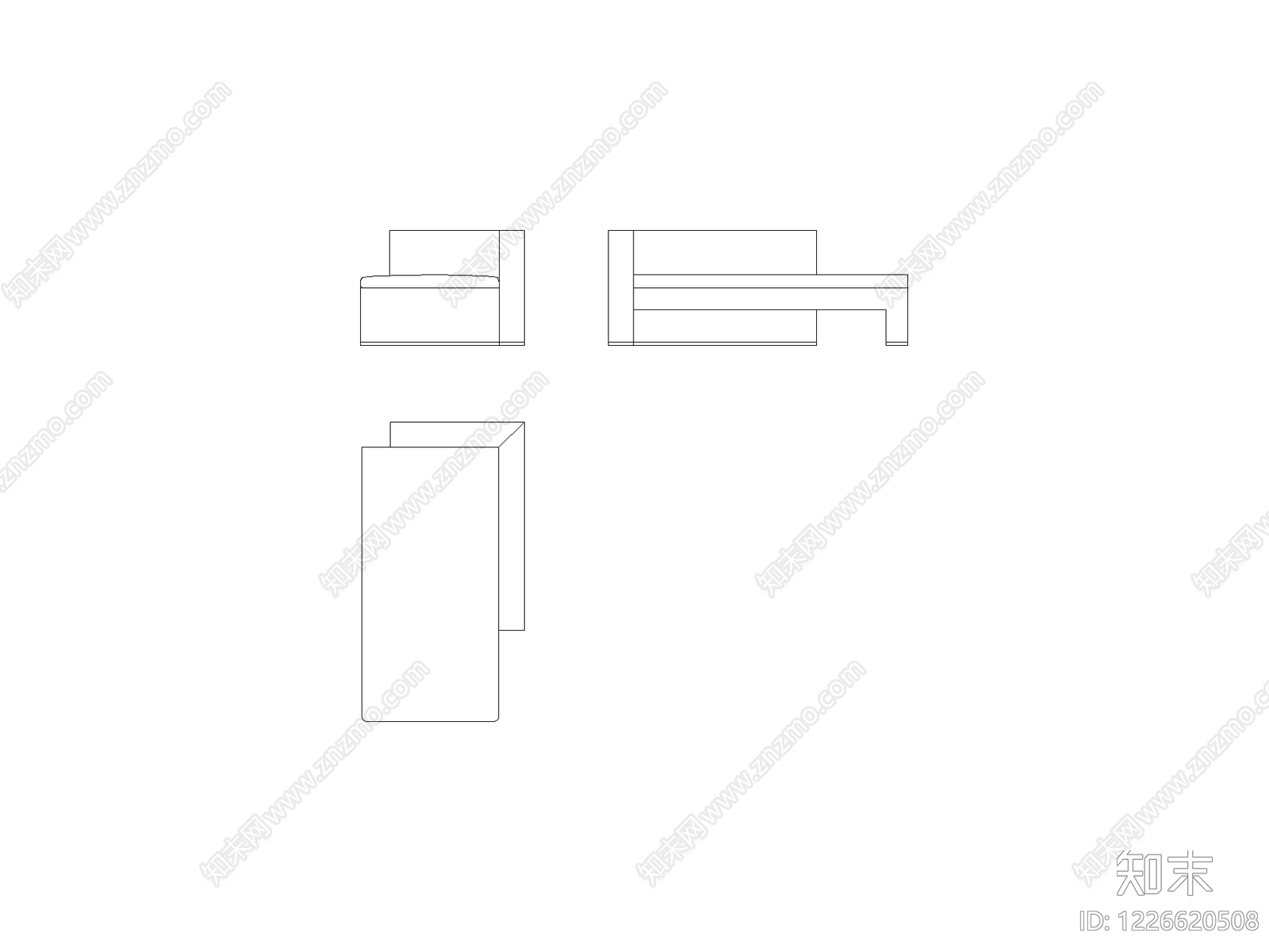 现代,意式沙发CAD图纸