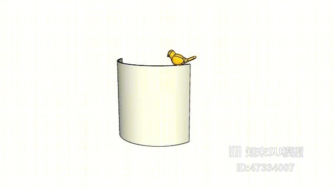 pananjachel鸟壁灯SU模型下载【ID:47334007】