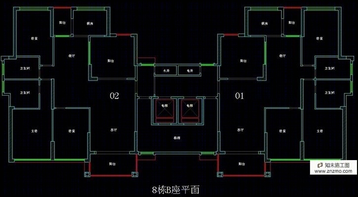 三房变四房，并两个套间方案布局cad施工图下载【ID:36934861】