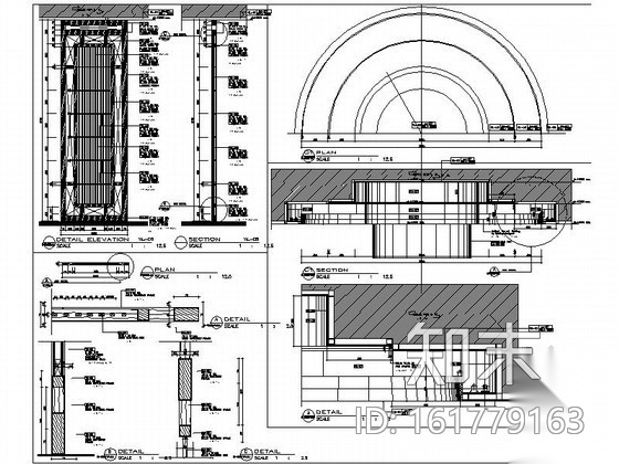 五星假日酒店中餐厅施工图cad施工图下载【ID:161779163】