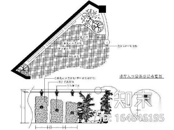 中式茶楼设计装修图施工图下载【ID:164846195】