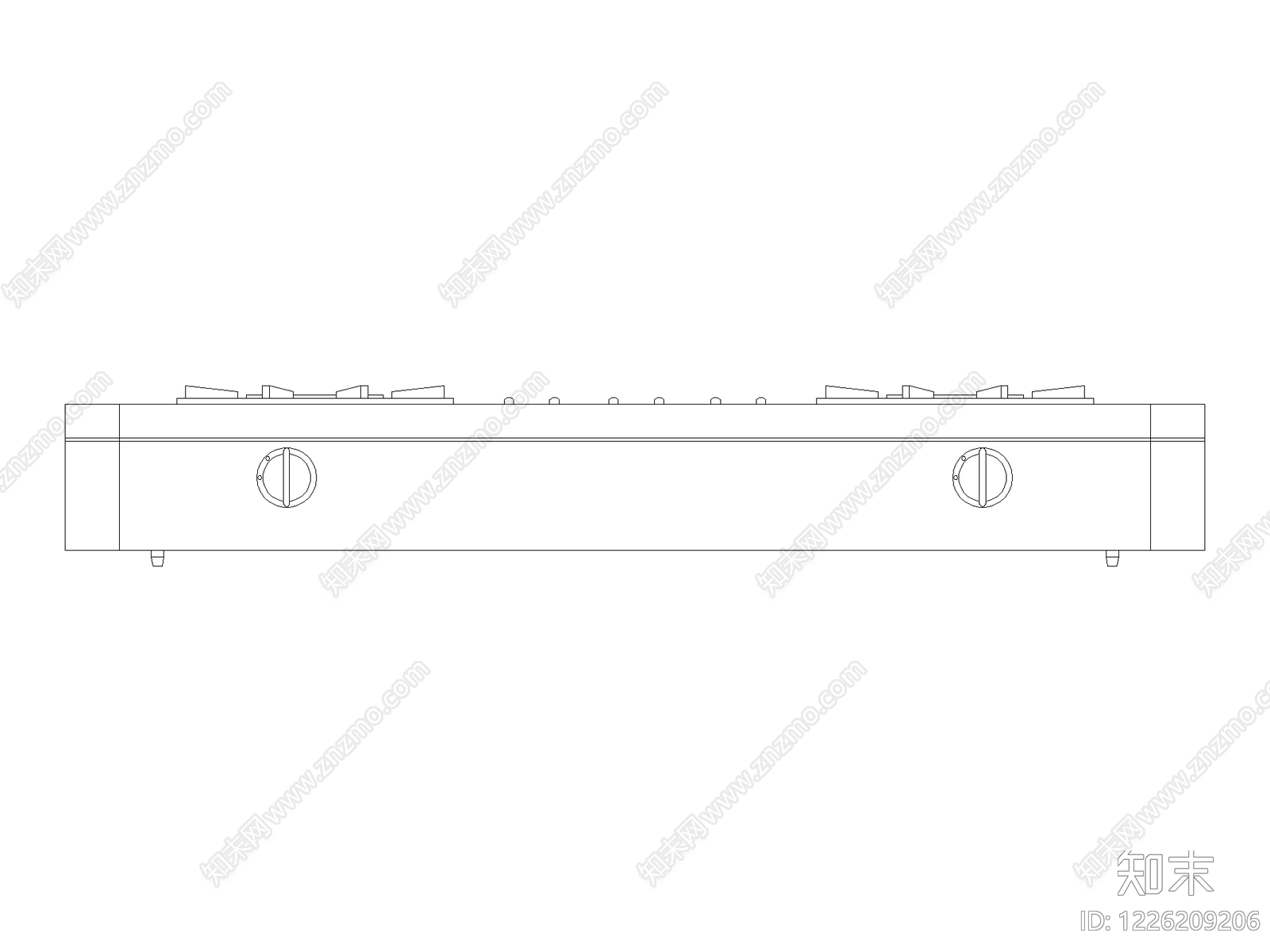 厨房设施cad施工图下载【ID:1226209206】