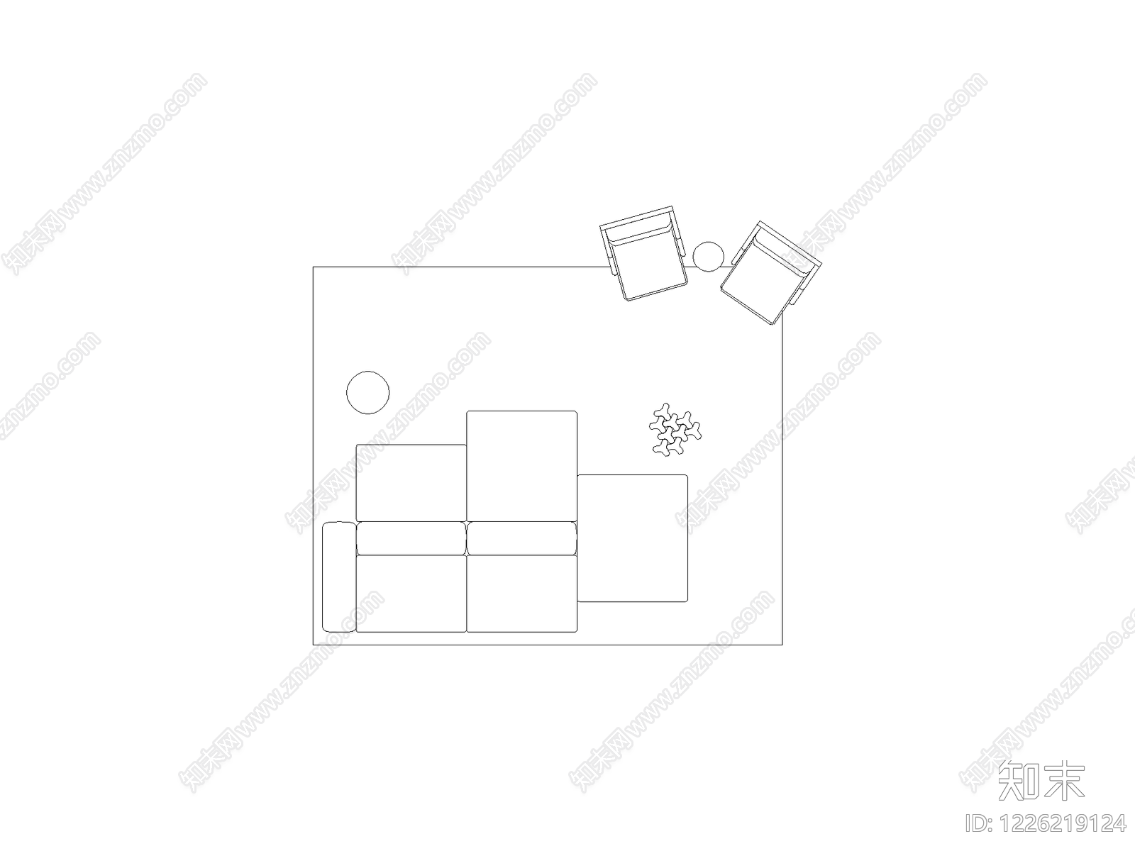 现代,极简家装图库CAD图纸