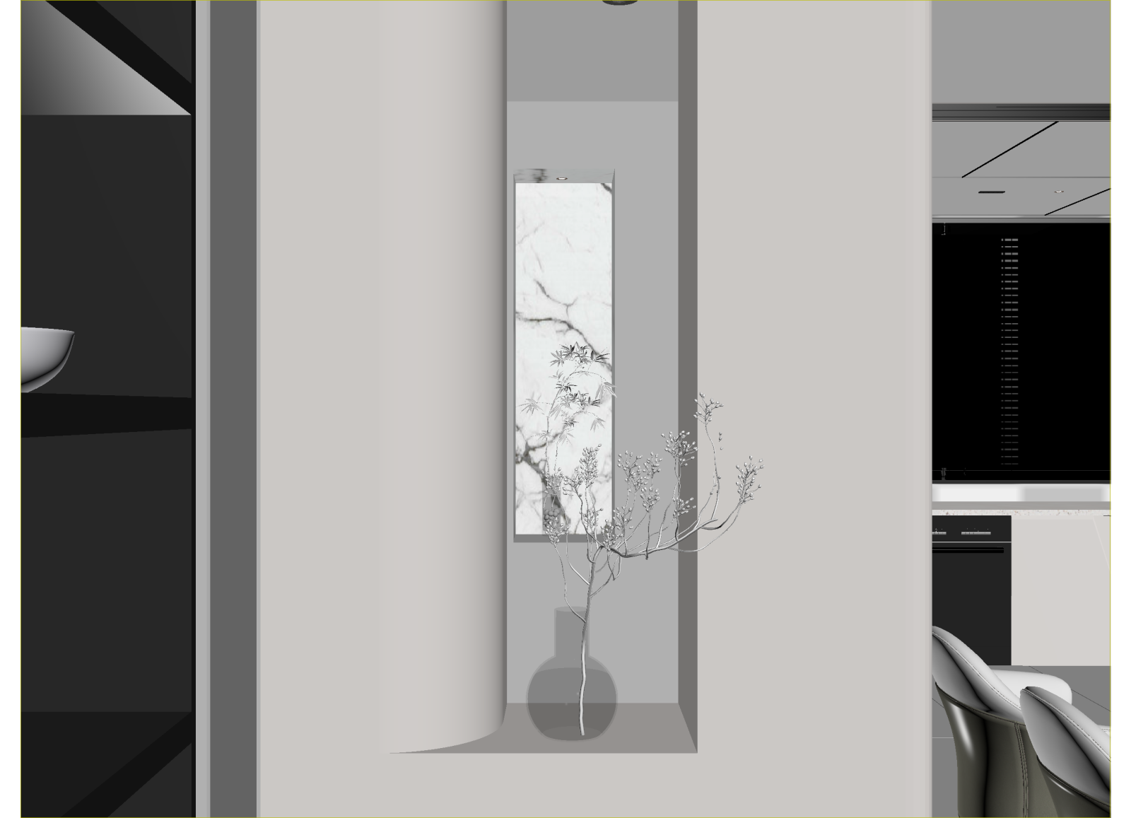 意式玄关3D模型下载【ID:1215172358】
