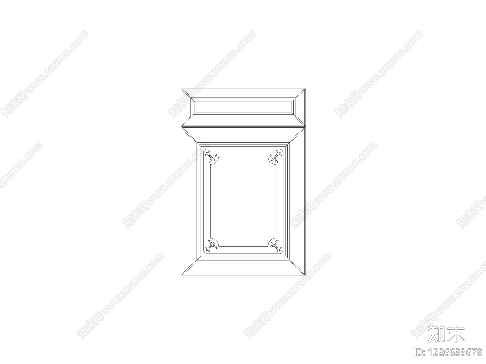 欧式柜子CAD图纸