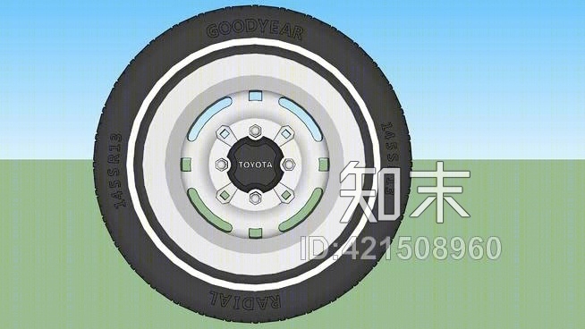 汽车轮胎和轮辋SU模型下载【ID:421508960】