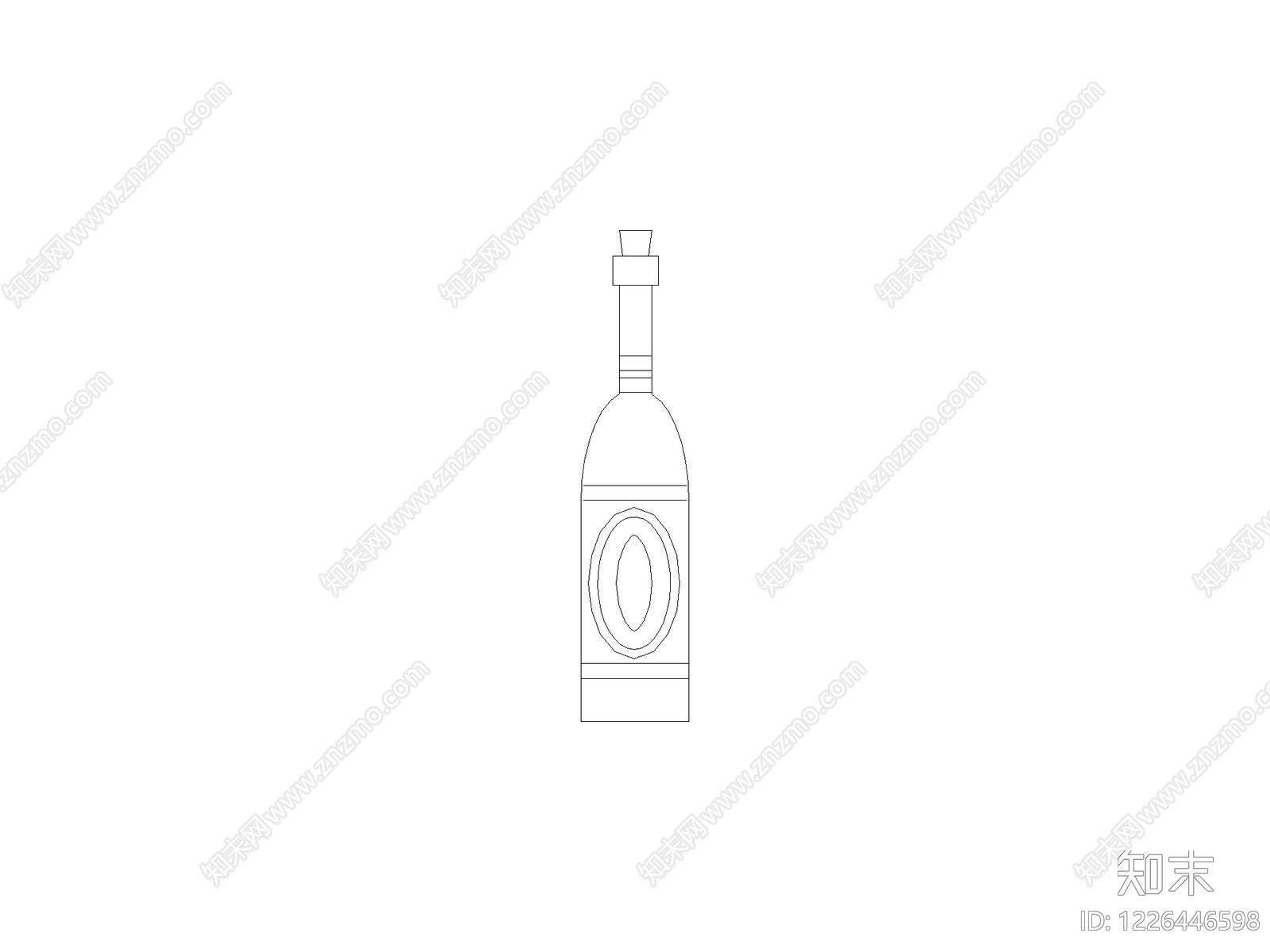 现代摆件CAD图纸