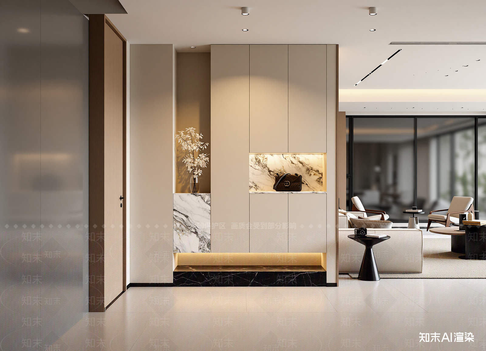现代玄关3D模型下载【ID:1214696031】