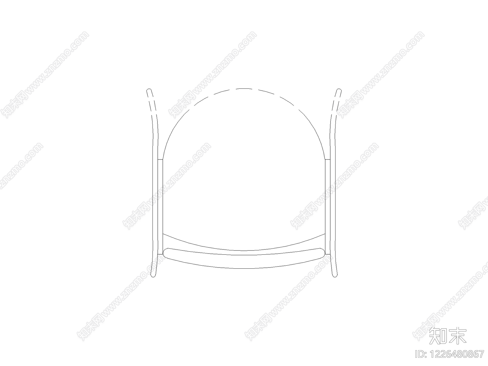 现代椅子CAD图纸