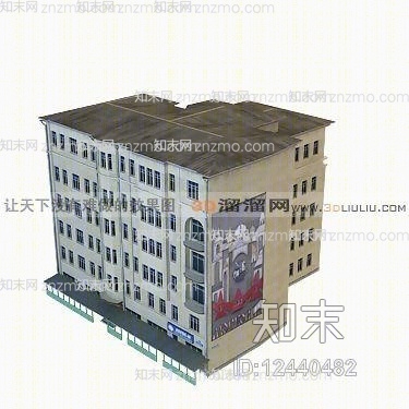 欧式建筑73D模型下载【ID:12440482】