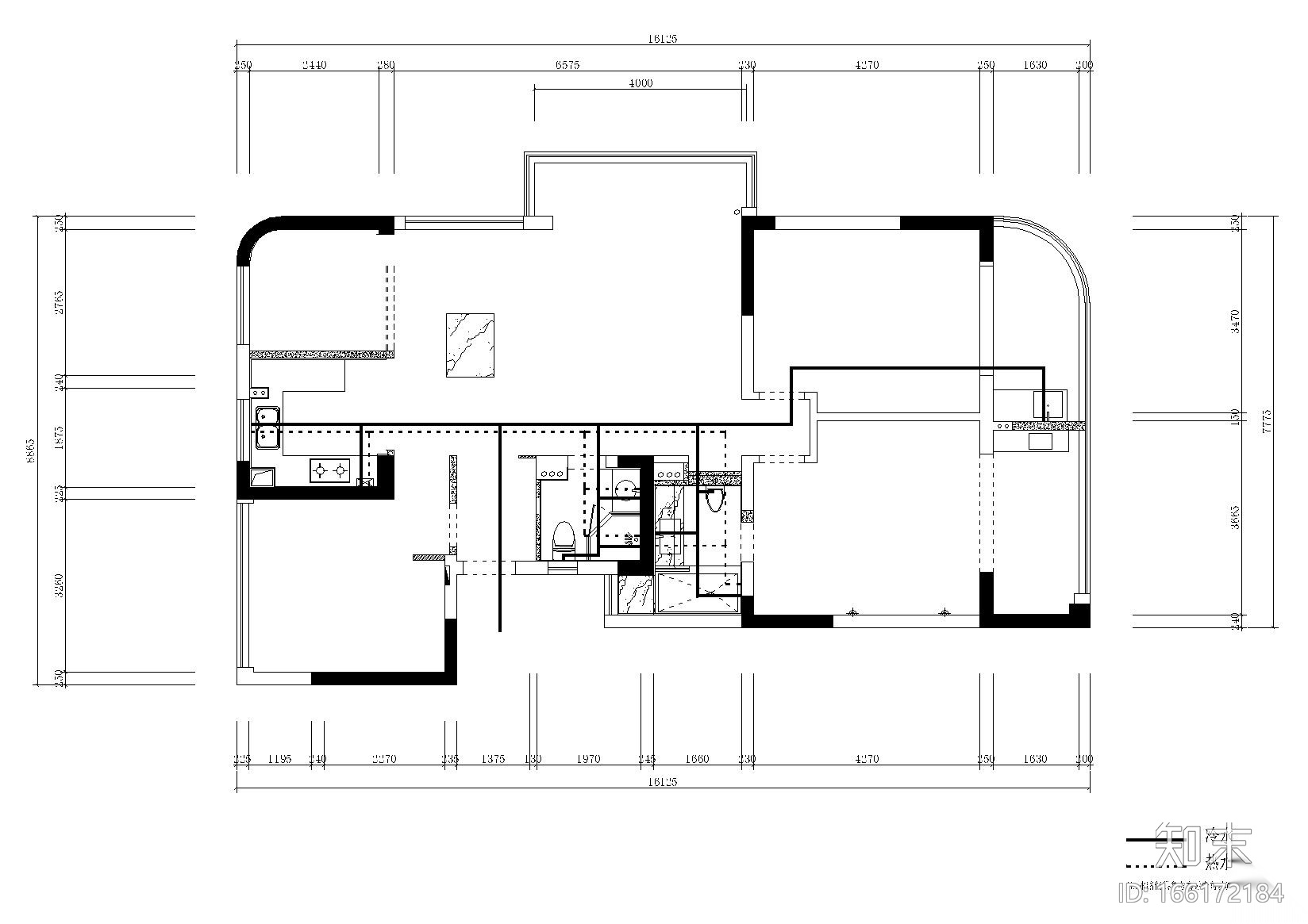 [浙江]-杭州融信学院府8-301室施工图+实景cad施工图下载【ID:166172184】