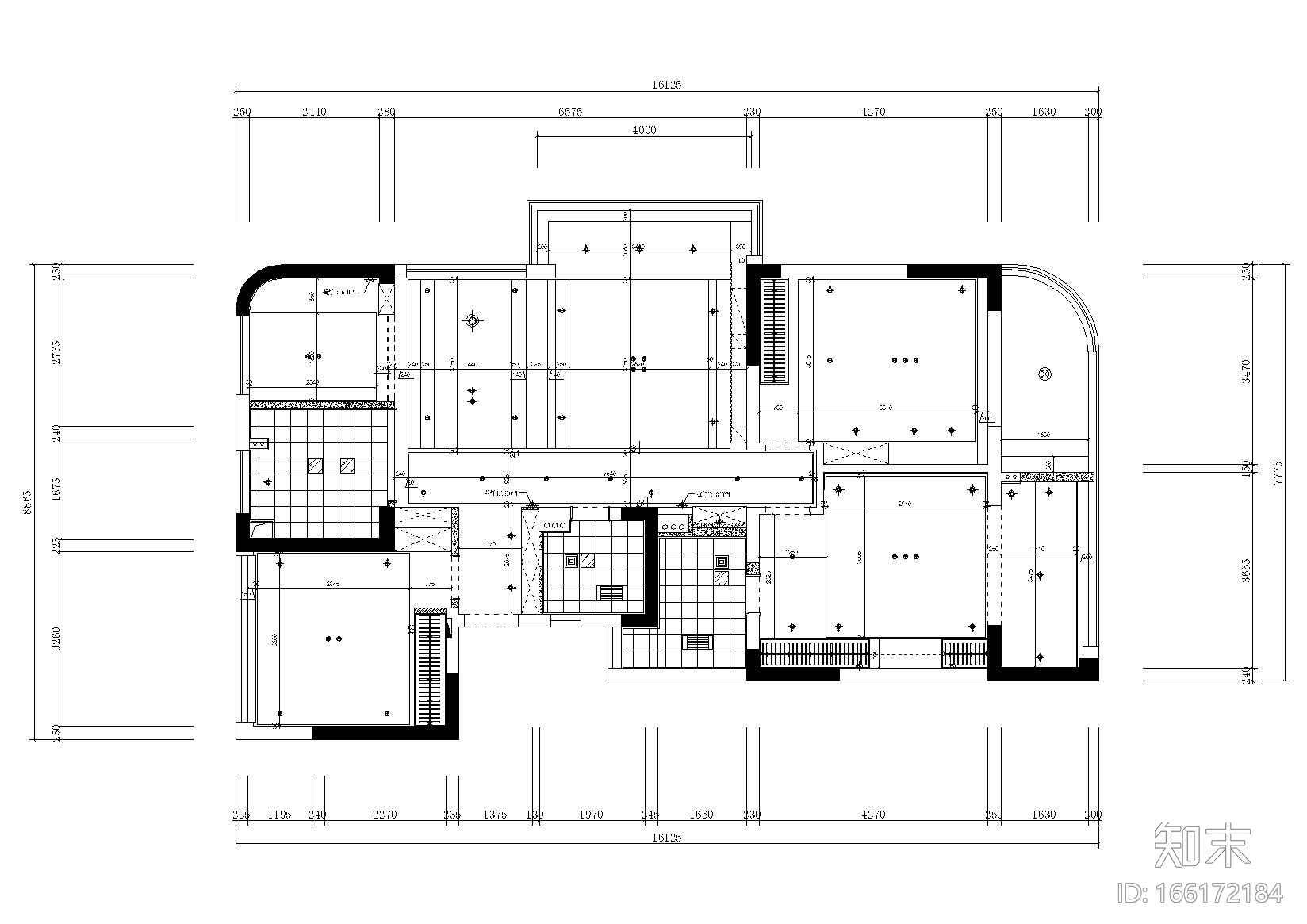 [浙江]-杭州融信学院府8-301室施工图+实景cad施工图下载【ID:166172184】