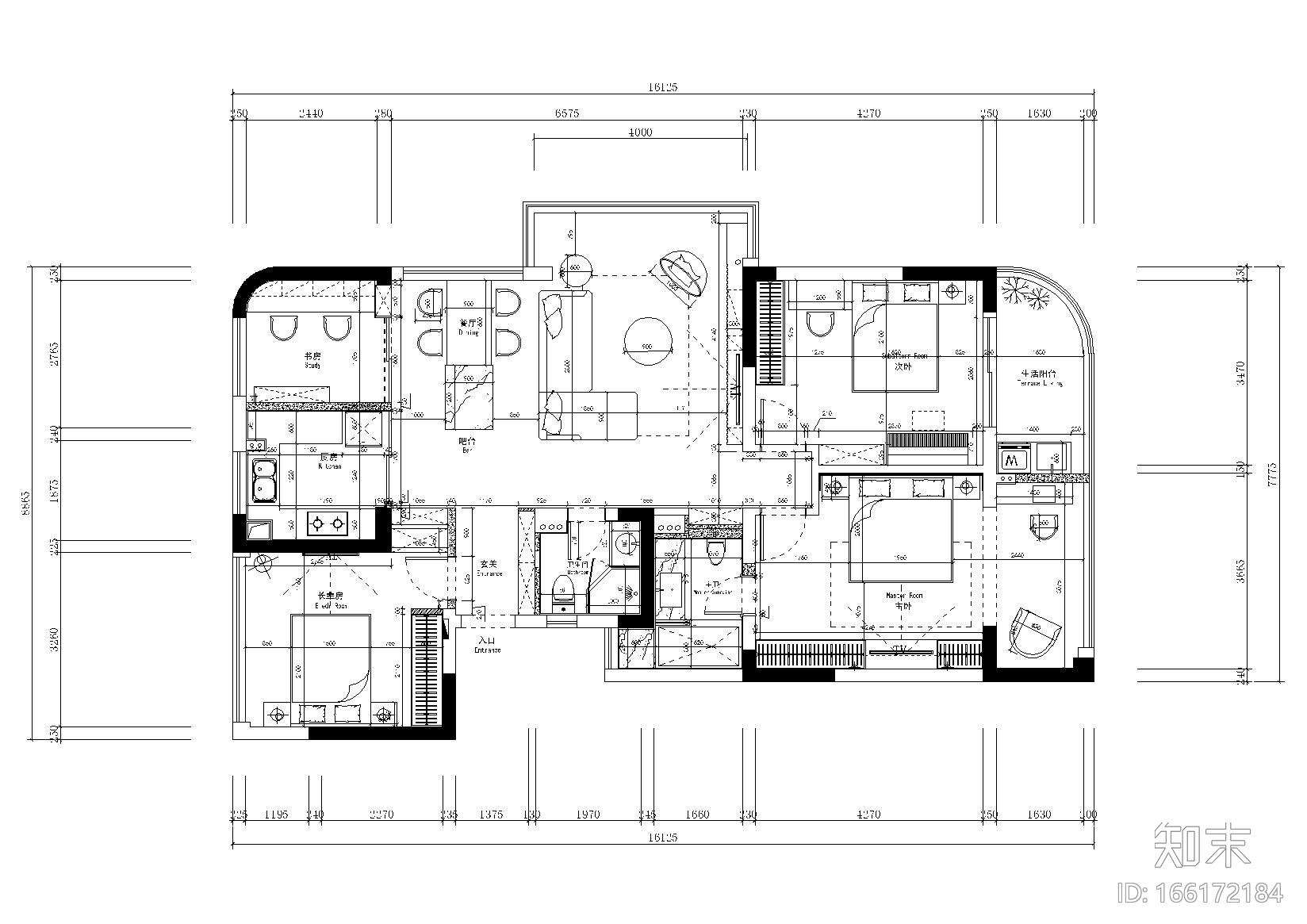 [浙江]-杭州融信学院府8-301室施工图+实景cad施工图下载【ID:166172184】