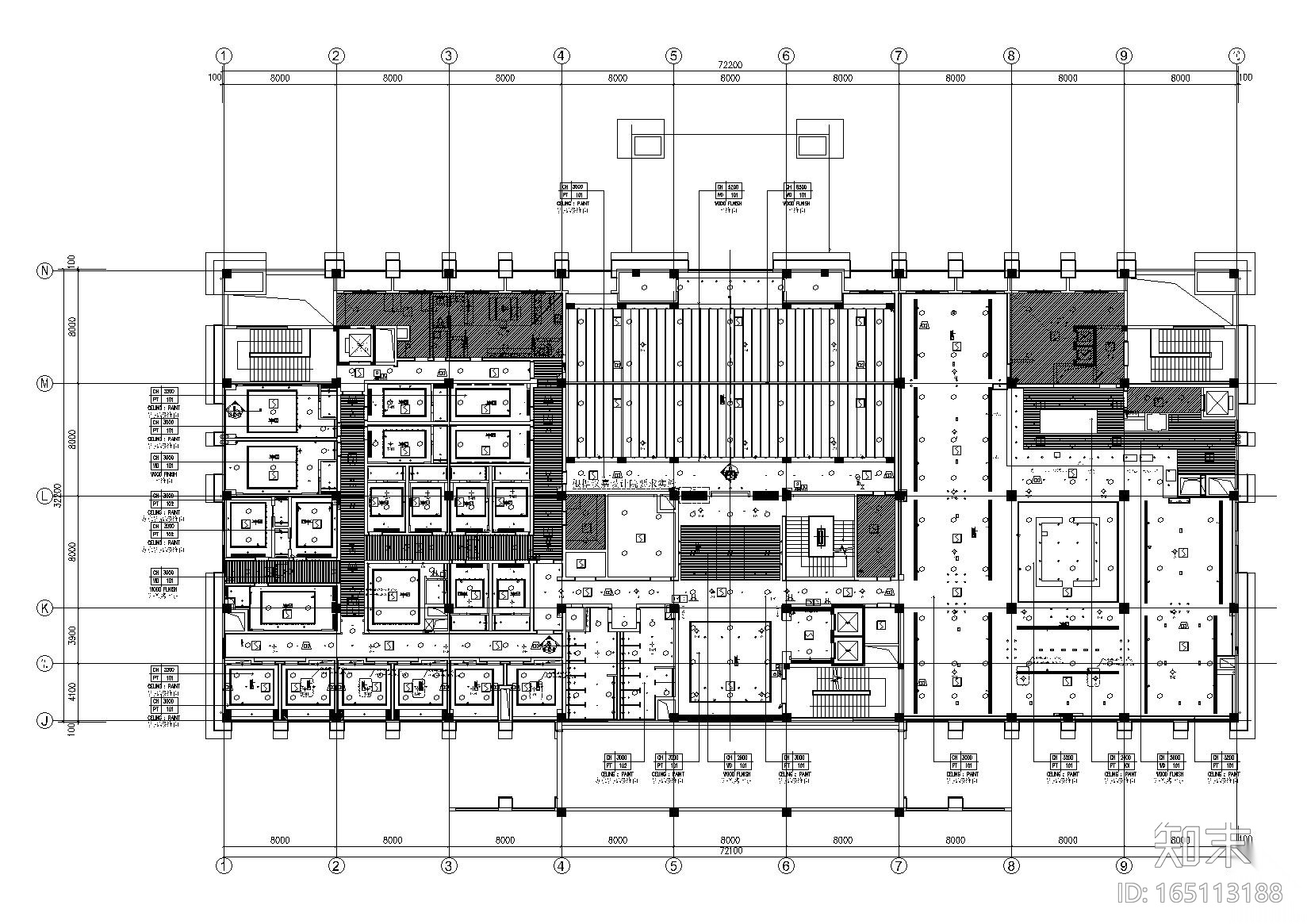 [河北]廊坊新中式温泉酒店施工图_附效果图cad施工图下载【ID:165113188】