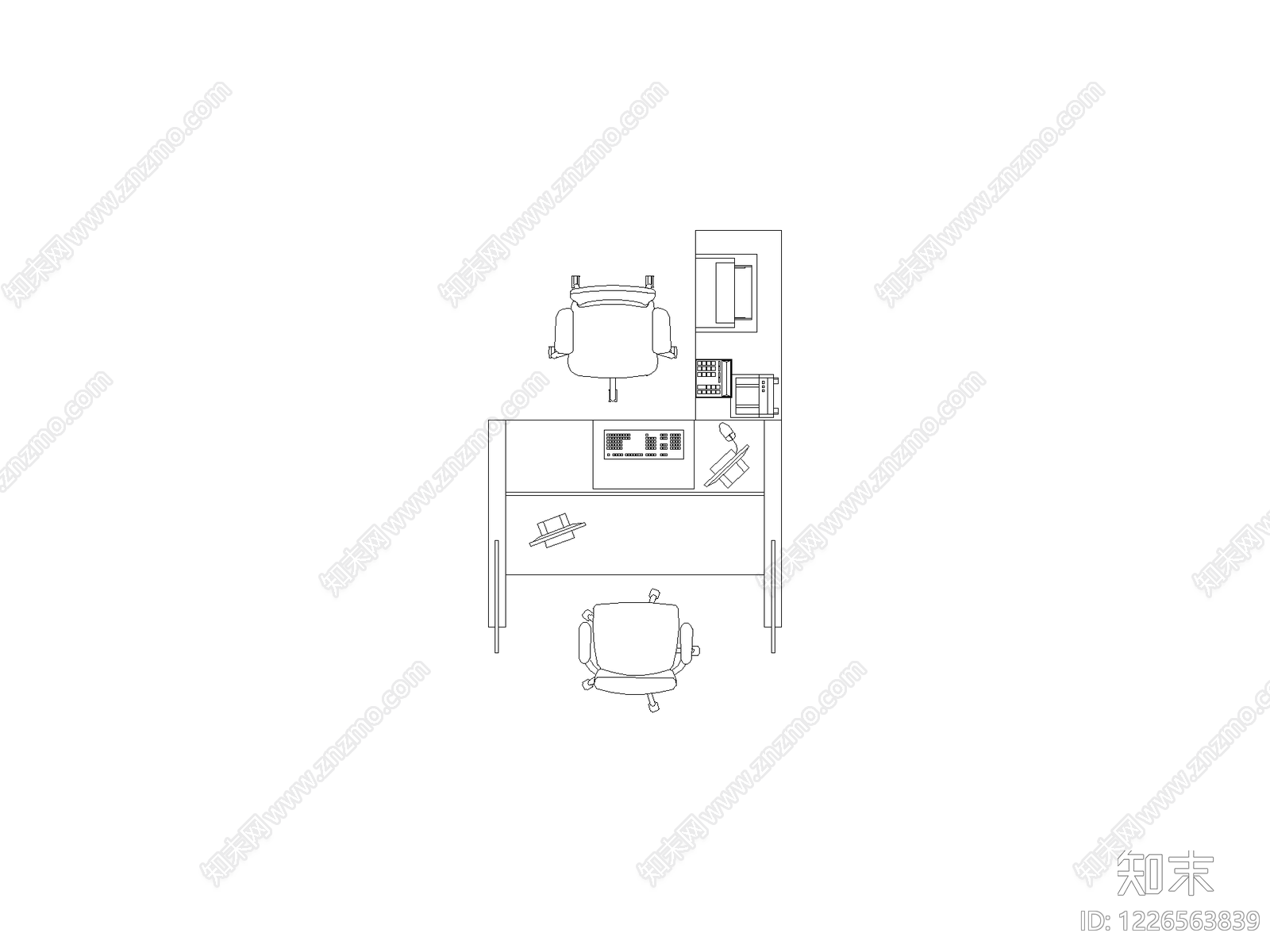 桌子cad施工图下载【ID:1226563839】