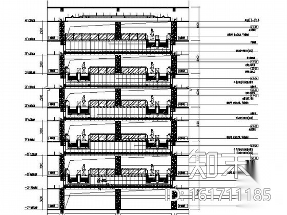 [湖南]中外合资连锁百货企业现代时尚商场装修施工图施工图下载【ID:161711185】