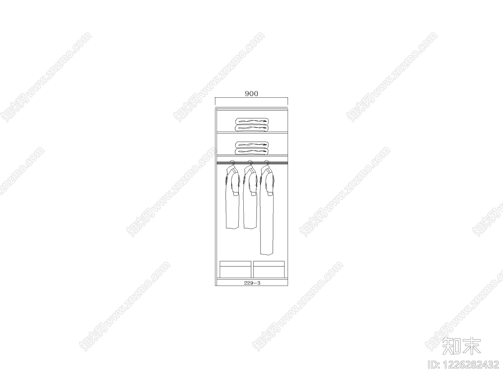 柜子cad施工图下载【ID:1226282432】