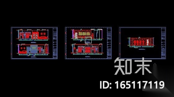 某品牌男装店铺装修图施工图下载【ID:165117119】