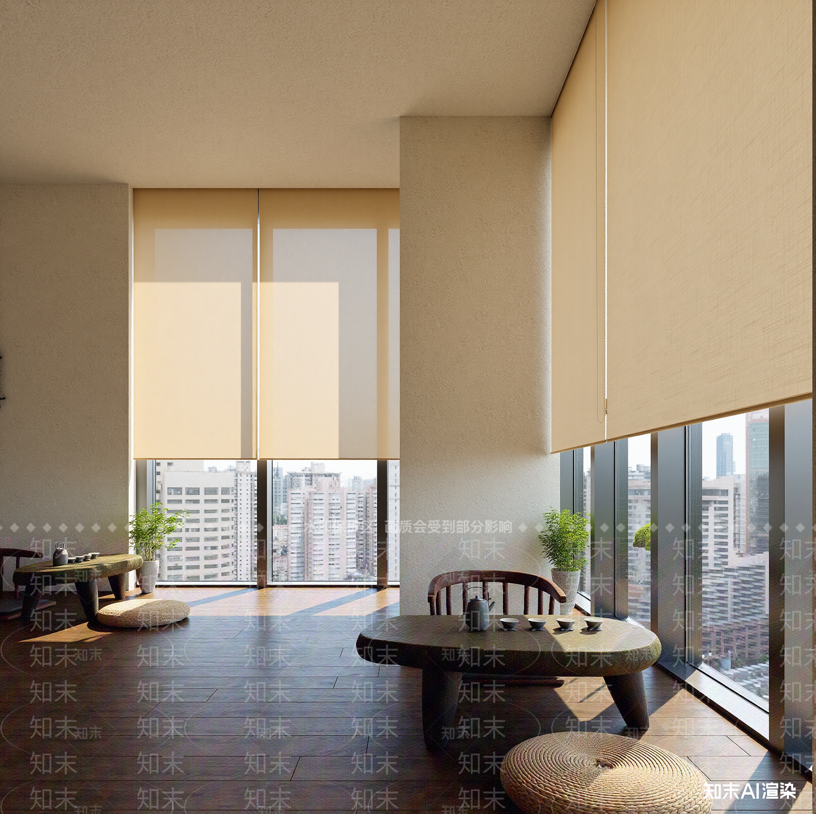 现代茶室3D模型下载【ID:1215010527】