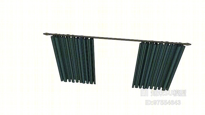 窗帘SU模型下载【ID:919252423】