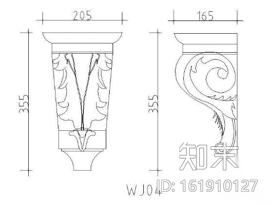 檐口图块集cad施工图下载【ID:161910127】