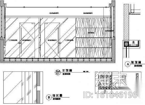 某办公室装修图cad施工图下载【ID:161846196】