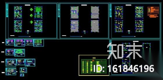 某办公室装修图cad施工图下载【ID:161846196】