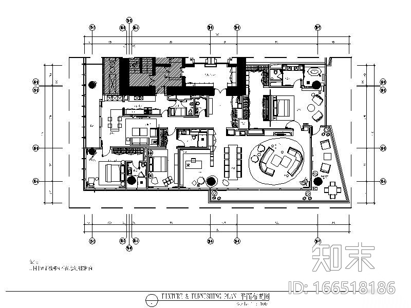 [深圳]精致简约大气样板间设计施工图（含实景图）cad施工图下载【ID:166518186】